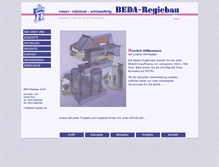 Tablet Screenshot of beda-regiebau.de
